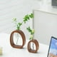 thumbnail image 4 of Jarrón, florero de madera maciza, jarrón de vidrio, aparato hidropónico, 4 of 7