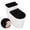 Black, variant on Hengbo 2 Pcs Toilet Lid Cover and Toilet Tank Lid Cover Tank Cover Sets for Bathroom Stain Resistant Dust Cover Black
