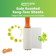 Evercare Gain Scented Lint Roller Twin Pack, 90 Sheets Per Roll, 180 Total Sheets, Ergonomic Handle