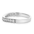 thumbnail image 4 of Vir Jewels 1/2 CTTW Diamond Contour Wave Wedding Band in 14K White Gold Prong Set Round Size 5 Female Adult, 4 of 8