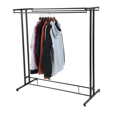 - Yosoo Durable Metal Double Rods Home Garment Rack Organizer Commercial Clothes Display Shelf,Garment Rack, Double Garment Rack