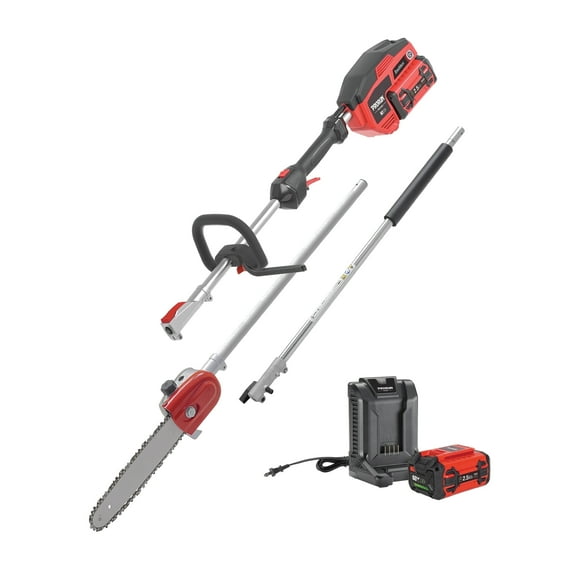 PRORUN 60V Extendable Pole Saw, 10 in Blade, 60V Battery