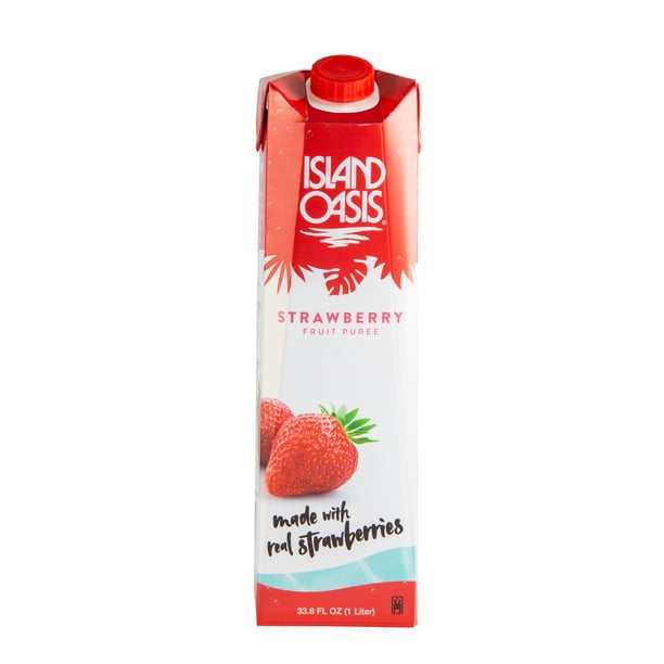 Island Oasis Strawberry Fruit Puree Beverage Mix, 1 Ltr