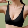 thumbnail image 2 of Kukoosong Sports Bras for Women Fashion Women's' Seamless Soft Support Underwear with Deep V Gathering No Steel Ring Thin Beautiful Back Adjustable Bra Full Cup, Sizes S, 2 of 7