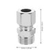 thumbnail image 2 of UPOUART 10Ud Adaptador Recto De Rosca Masculina G1 2 Acero Resistente Para Tuberías De Gas, 2 of 8