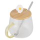 thumbnail image 5 of Taza resistente al calor, taza de café linda de 400ml con alto contenido de borosilicato, taza de vidrio de grado profesional, 5 of 8