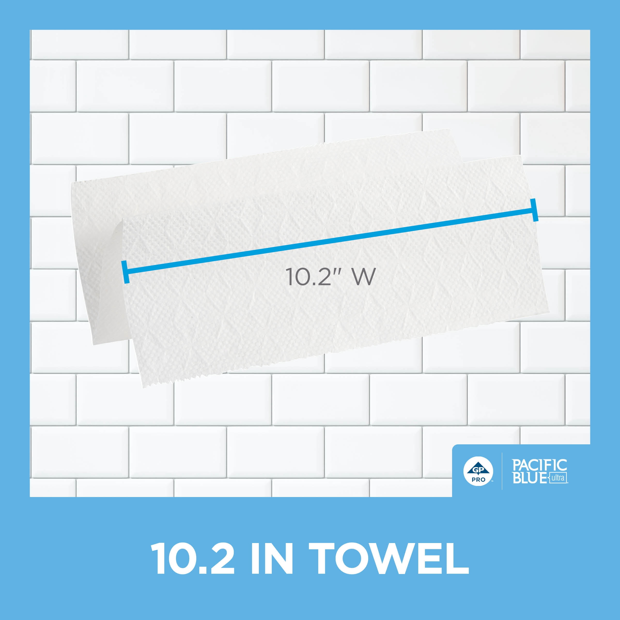 Pacific Blue Ultra™ By GP PRO™ Big Fold® Z Premium Paper Towels, 10-1/4" x 11", 220 Sheets Per Sleeve, Pack Of 10 Sleeves