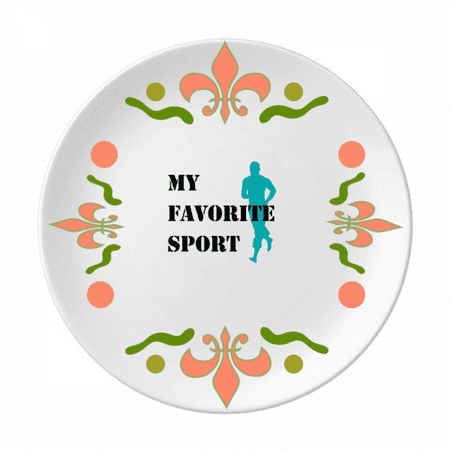 

Like Sports Fitness Balanced Jogging Flower Ceramics Plate Tableware Dinner Dish