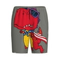 thumbnail image 4 of Fotbe Dinosaur Super Hero Cartoon Pajama Shorts for Men, Men's Pajama Bottoms, Sleepwear,Short Pajama Pants-Large, 4 of 9