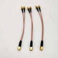 thumbnail image 2 of Cable de Conexión Coaxial de Radiofrecuencia, Paquete de 3, Cable Divisor SMA, Cable Coaxial SMA Macho A SMA Hembra Dual, 2 of 5