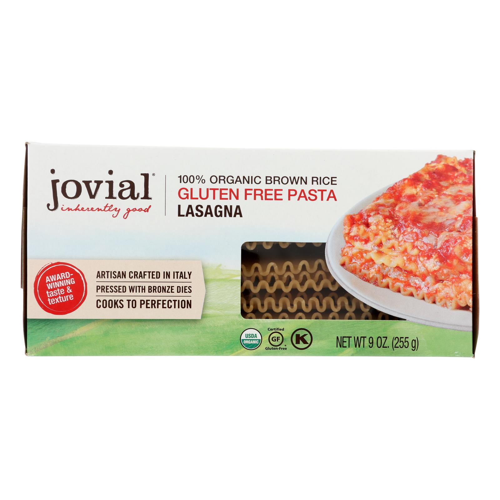 Jovial Pasta Organic Brown Rice Lasagna 9 Oz Case Of 12