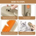 thumbnail image 6 of Pet Steam Groomer Brush, New 4 in 1 Cat Steam Brush for Massaging and Cleaning Shedding Pet Hair, Pet Steamy Brushes Multifunctional Hair Removal Comb for Cats Dogs, 6 of 6