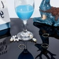 thumbnail image 5 of 20Pcs/Box Wine Glass Charm Rings Gold, 5 of 9