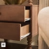 thumbnail image 3 of Vivienne Walker Edison Easy Assembly Solid Wood Spindle 2-Drawer Nightstand, Set of 2 - Dark Brown, 3 of 15