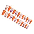 thumbnail image 1 of Seitruly Uñas postizas de ataúd, estilo francés clásico, uñas a presión, cubierta completa, punta de uñas, pegatinas de manicura de viscosidad Arte de uñas tipo 25 Seitruly CE012296-25B, 1 of 6
