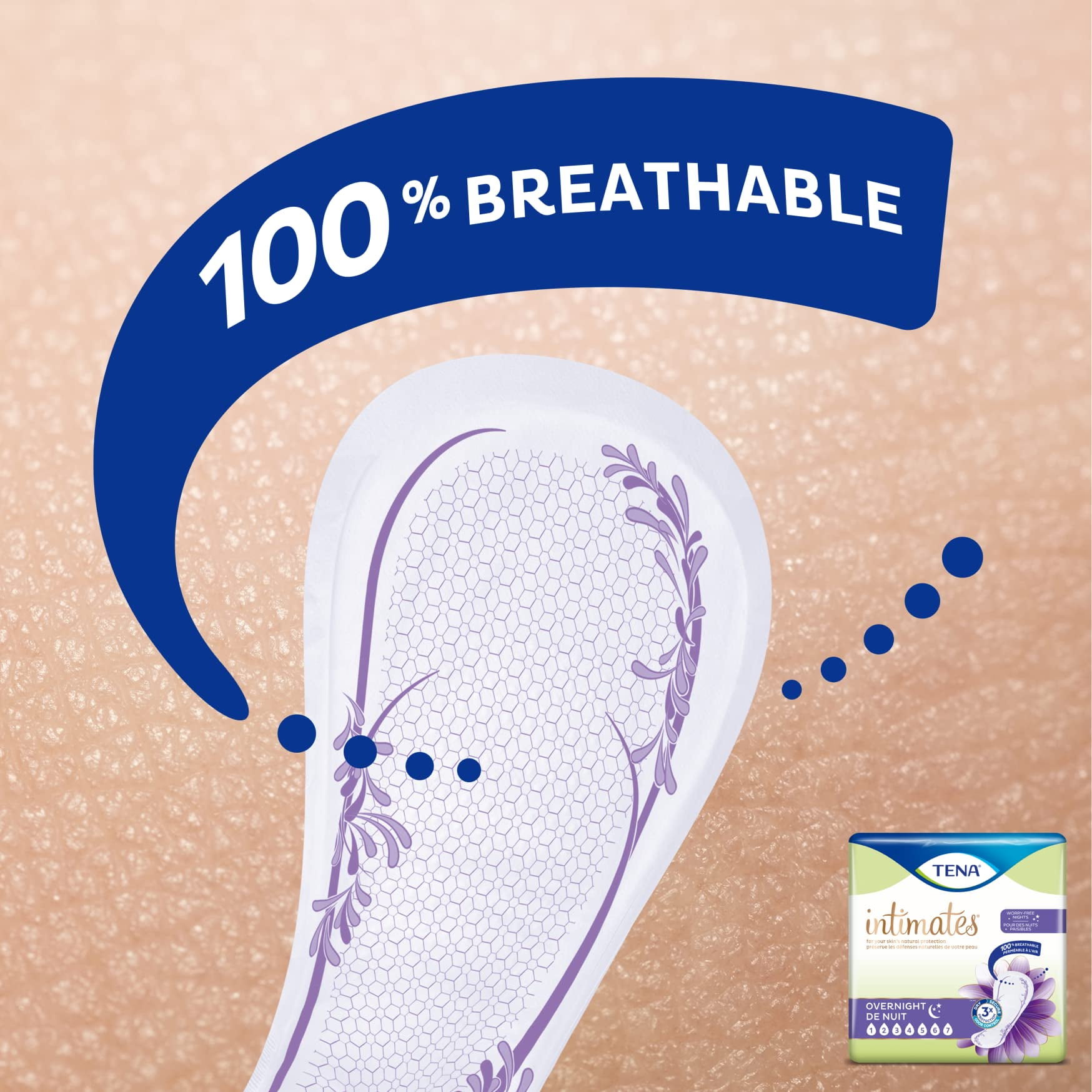 TENA Sensitive Care Moderate Bladder Leakage Pad for Women, Moderate Absorbency, Regular Length, (80 Total - 4 Packs)
