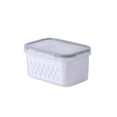 thumbnail image 1 of GFHFHITJ Baseball Cap Fruit Vegetable Storage Containers for Fridge Draining Fresh Containers Produce Storage Containers Large Organizer Bins with Lid & Colander, 1 of 4