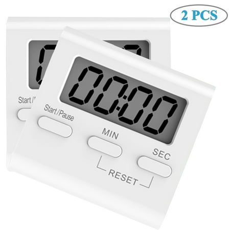 

SANAG Timer For Kids Magnetic Countdown Timer With Loud Alarm Big Digits Back Stand Kitchen Gadgets(2pcs)