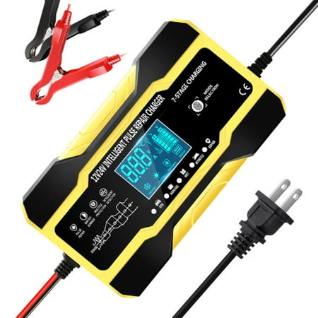 

MWstore Battery Charger Energy-saving Multiple Protection Easy to Use 180W LCD Display Automatic Battery Charger for Automobile