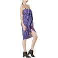 thumbnail image 3 of HAPPY BAY Women's Beachwear Summer Bikini Wraps Beach Wrap Swim Cover up Swimwear Skirt Bathing suit Swimsuit Sarong Coverups for Women One Size Blue, Allover Leaves, 3 of 5