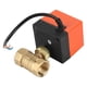 thumbnail image 2 of Válvula de bola de latón motorizada Válvula eléctrica de 2 vías Control de 1 punto de 3 cables G3/4 DN20 AC220V, 2 of 8