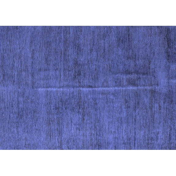 Ahgly Company Machine Washable Indoor Rectangle Abstract Blue Modern Area Rugs, 4' x 6'