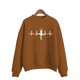 thumbnail image 3 of Sudadera con estampado de bailarina y latidos del corazón para mujer, jersey de punto con cuello redondo coreano, ropa de mujer de color caramelo para otoño e invierno, 3 of 5