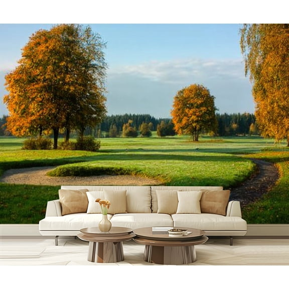 Peel and Stick Wallpaper Waterproof course autumn Wall Mural Decor Self Adhesive and Removable 69in x 98in