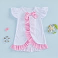 thumbnail image 2 of Gubotare Kid Bathing Suits for Girls Toddler Girls One Piece Swimsuit Baby Bikini Swimming Bathing Suit Swimwear Little Kids Tankini Set Beach Wear 3T 4T (Pink,3-4 Years), 2 of 6