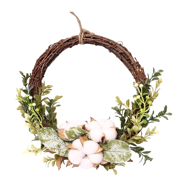 Xihbxyly Ofertas Del Prime Day Guirnalda de Simulación de Hojas de Algodón para Decoración de Pascua, Colgante para Puerta