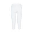 thumbnail image 6 of Capri for Women Stretchy High Waisted Pull On Faux Demin Capri Leggings Spring Summer Trendy Workout Gym Yoga Pants, L, 6 of 9