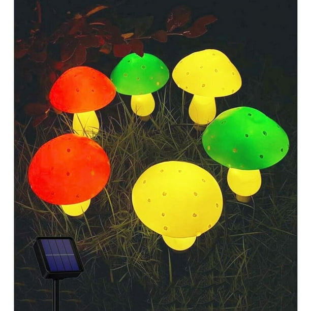 Encantadoras luces solares para decoración de jardín, luces de estaca para exteriores, resistentes al agua y de larga duración, con 8 modos, 6 adorables configuraciones brillantes para la decoración