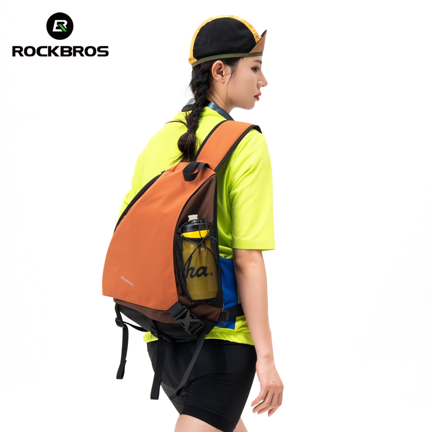 ROCKBROS Sling Backpack Outdoor Cycling Bow/Arrow Crossbody Bag Single Shoulder Straos 11.5L Capacity Lightweight Water-repellent Comfort Bags