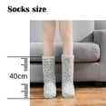 thumbnail image 3 of GZWYHT Crew Socks,Knee High Stockings Women Thick Super Warm For Winter Home Fuzzy Socks Super Soft Comfort Of Coral Fleece Slipper Socks Dress Socks,Slouch Socks,Cute Socks E, 3 of 4