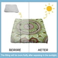 thumbnail image 6 of Vintage Mandala Floor Pillow&nbsp;– 22x22 Inch Meditation Cushion, Artistic Spiritual Mandala, Supportive for Back Pain Relief, 6 of 7