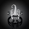 thumbnail image 4 of QQTDFG Sterling Silver Plated Fashion Ring Women Scorpion B383-7, 4 of 7