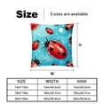thumbnail image 5 of Seven Starred Iadybird Velvet Throw Pillow Covers Set of 2 | Unique Patterns in 16x16, 18x18, 20x20 Inches |for Home Decor and Gifts | Includes Pillow Inserts | Throw Pillow Inserts Included, 5 of 6