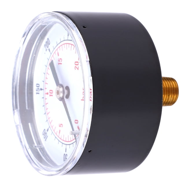 Conexión trasera del manómetro, manómetro Manómetro de aire con dial de 50 mm Manómetro BSPT elegante y moderno