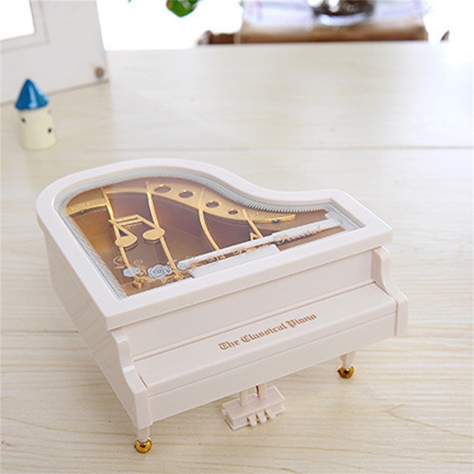 Partheme Novelty Toys 1 Counts Mini Piano Music Box And Music Box Style Birthday Gift Decoration As shown