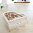 thumbnail image 2 of ZZkhGO Mini Piano Music Box, Hand Crank Musical Box with Drawer, Vintage Style Birthday Gift for Home Decor, 2 of 7
