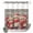 OwlHC2687, variant on No Hook Shower Curtain with Built-in Rings - Vintage Christmas Gingerbread Man Washable Waterproof Fabric Bathroom Curtains for Hotel,Rentals, Stall 48 X 72 Inch , Beige Black Plaid