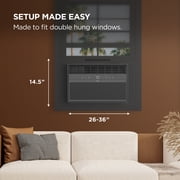 TCL 8,000 BTU Smart Inverter Window Air Conditioner (Black) - 350 Sq ft with up to 49% Energy Savings, Quiet Cooling Tech, 3-in-1 Cooling, Fan & Dehumidifier, Matter Wi-Fi, Remote Control - W8WC72-B