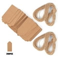 thumbnail image 4 of 200 etiquetas de papel kraft para decoración de bodas, etiquetas colgantes para ropa, 4 x 9 cm, 4 of 12