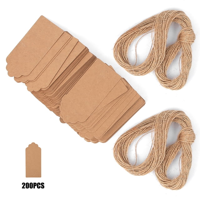 Etiqueta de recuerdo de boda, 200 piezas Etiqueta de papel Kraft Etiqueta de papel Kraft Etiqueta de precio Etiqueta colgante Creada para el futuro