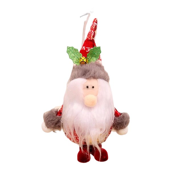 Bearachild Decoración colgante de árbol de Navidad, adorno de escritorio, muñeco colgante de dibujos animados bonito, juguete de Festival, accesorios de Kits de decoración para fiestas Papá Noel Bearachild HA069884-01