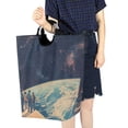 thumbnail image 4 of Yayeee Freestanding Laundry Hamper with Handle Collapsible Large Storage Basket for Clothes, Blue Earth, 4 of 7