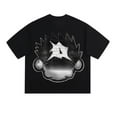 thumbnail image 2 of Men's Cropped T-Shirt Fashion Graphic Tees Streetwear Casual Summer Tops, 2 of 6