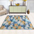 thumbnail image 5 of Ryvnso Doodle Parrot-3 Area Rug Floor Mats Non-Slip Home Carpet 63 x 48 inch, 5 of 7