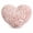 pink, variant on Faux Rabbit Fur Leopard Print Heart Throw Pillow, Plush Accent Cushion for Bed & Sofa