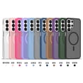 thumbnail image 6 of for Samsung Galaxy S24 Ultra Case: Magnetic Translucent Matte Shockproof Slim Compatible with MagSafe - Military Grade Drop Proof Hard Back Anti-Fingerprint Protective Cell Phone Cover,Darkpurple, 6 of 7